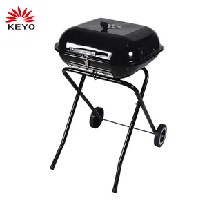 Easy To Move Outdoor Foldable Leg Barbeque Barbecue Grill Square Charcoal Bbq Grill