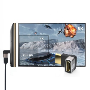 <span class=keywords><strong>Adaptateur</strong></span> <span class=keywords><strong>HDMI</strong></span> mâle vers femelle à <span class=keywords><strong>angle</strong></span> <span class=keywords><strong>droit</strong></span> de 90 et 270 degrés, prend en charge 8K60Hz 4K120Hz HDR HD, connecteur d'extension <span class=keywords><strong>HDMI</strong></span> - Product Image 4