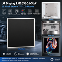 LM265SQ1-SLA1 Modul LCD TFT IPS Persegi 26,5 Inci 1920x1920 1:1 LVDS 60Hz Panel Bingkai Terbuka untuk Sistem Tertanam Industri