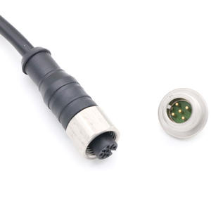 สายเคเบิลเชื่อมต่อแบบ High Flex Drag Chain M12 สำหรับการใช้งานหุ่นยนต์เคลื่อนที่  สายหุ้ม PUR - Product Image 5