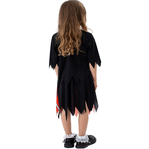 Disfraz de Halloween de <span class=keywords><strong>Animadora</strong></span> Zombi para Niñas, Inspirado en Películas de Terror, Traje de Fiesta con Manchas de Sangre - Product Image 5