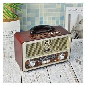 Meier M-111BT M111BT <span class=keywords><strong>Radio</strong></span> Portatile Retrò AC DC Ricaricabile AM FM SW1 SW2 4 Bande Stereo USB TF MP3 con Telecomando - Product Image 4