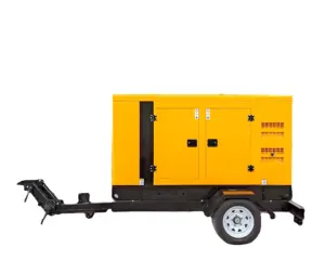 15KW/30/KW/50KW/80KW/100KW Rainproof Canopy Diesel Generator With Mobile Trailer