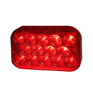 Feu LED rouge blanc avec lentille 2020, inclinable, 5 pouces, <span class=keywords><strong>12V</strong></span>, phare arrière pour camion, en soldes - Product Image 1