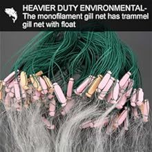 15 מ '-100 מ' 3 שכבות monofilament דיג דגים רשת עם לצוף - Product Image 3