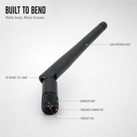 Antenne LoRa 868 MHz SMA Mâle Pliable en Caoutchouc pour Passerelle de Mesure Intelligente et Appareil IoT Bande EU868