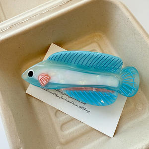 กิ๊บติดผมอะซิเตทรูปปลาซีรีส์โอเชียน กิ๊บหนีบผมรูปสัตว์หลากสีสันสำหรับผู้หญิง ตกแต่งทรงผม - Product Image 6