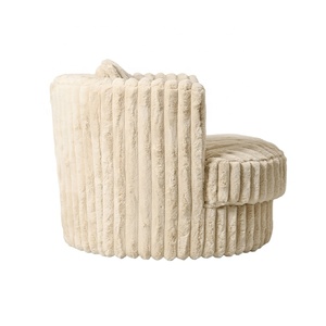 Fauteuil de salon moderne de luxe rembourré en velours texturé pour hôtel, maison, villa - Product Image 4
