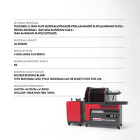 Accutek AT3 Machine automatique de pliage de feuilles de 20cm de largeur Machine à cintrer les lettres à canal durable en aluminium et acier inoxydable