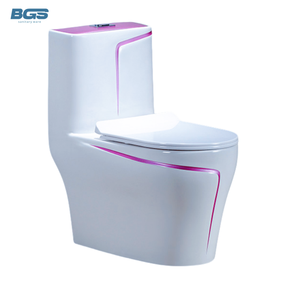 Sanitarios Inodoros Wc золотая линия дизайн ванной комнаты керамический цельный золотой белый цвет унитаз - Product Image 4