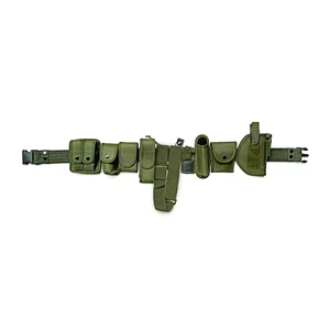 Ensemble de ceinture tactique Molle durable en 10 pièces, ceinture utilitaire réglable en toile avec pochettes pour la randonnée en plein air et la sécurité, fabriqué en Chine - Product Image 2