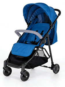 Passeggino Pieghevole <span class=keywords><strong>con</strong></span> Una Mano, <span class=keywords><strong>Telaio</strong></span> in Acciaio ad Alto Tenore <span class=keywords><strong>di</strong></span> Carbonio EN1888, Imbracatura a 5 Punti, Bracciolo Rimovibile per 0-36 Mesi - Product Image 1