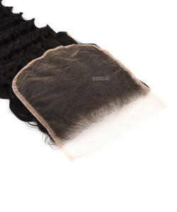 5*5 onda profunda HD Cierre de encaje cutícula completa alineada Remy virgen cabello humano prearrancado máquina brasileña extensiones de trama Doble - Product Image 3