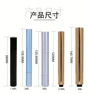 Stylo cosmétique vide en aluminium avec logo personnalisé, 2,8 ml, 4 ml, 6 ml, avec capuchon à vis, impression sérigraphique pour rouge à lèvres, soins des ongles et outils de maquillage - Product Image 4