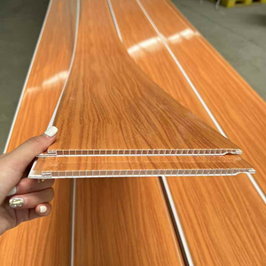 Panel Plafon <span class=keywords><strong>PVC</strong></span> Modern Berkualitas Tinggi, Tahan Air, dan Tahan Api untuk Rumah dan Kantor - Product Image 3