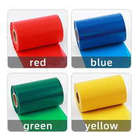 Usine personnalisée 110X300 ruban de transfert thermique à Base mixte 24mm de largeur Compatible Zebra HP pour Brother pour EPSON OKI ruban de couleur