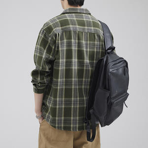 All'ingrosso camicia di flanella su misura molti colori nuove camicie da uomo a maniche lunghe camice casual giacca di cappotto invernale per gli uomini - Product Image 3