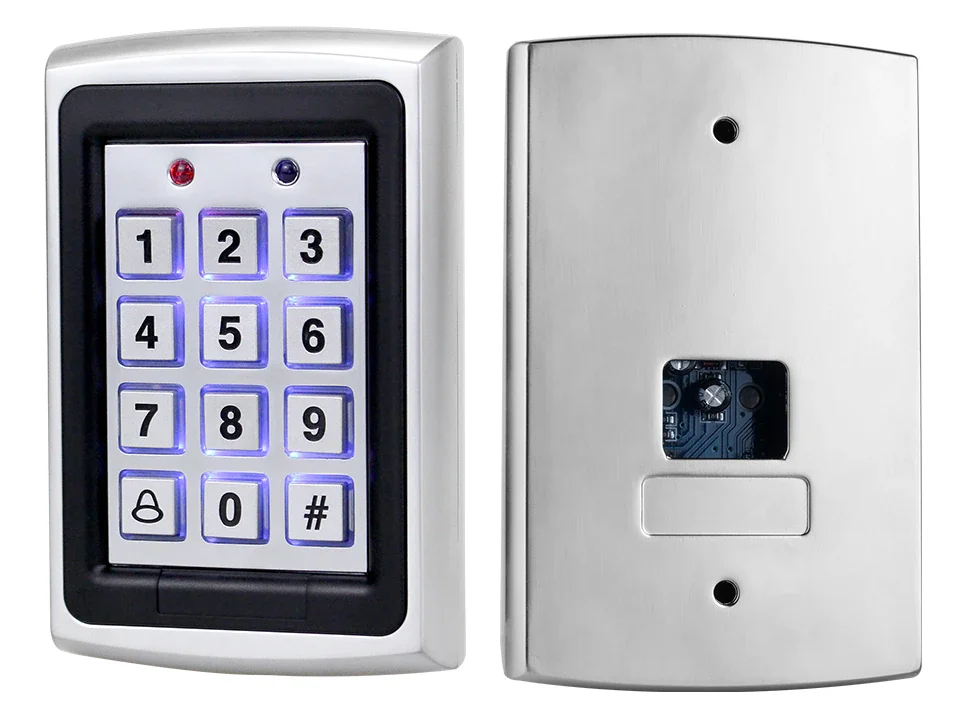 RFID Metal Access Control Keypad Waterproof Rainproof Cover Outdoor Door Opener Electronic Lock System