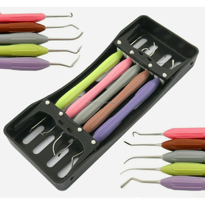 5Pcs Dental Composite Filling Instruments Set <b>Silicone</b> Handle With Cassette Esthetic Layering <b>Tools</b> Surgical Instruments CE ISO - Product Image 2