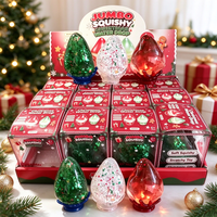Nouveau jouet souple en forme de goutte d'eau de Noël, jouet anti-stress non-rétractable, jouet à presser en TPR pour cadeau et décoration