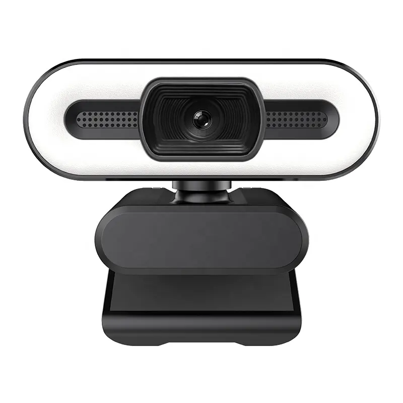 Neueste Webcam 4K 2K Autofokus Webcam USB PC Kamera mit einstellbarer Helligkeit LED-Leuchten