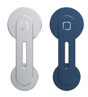 Support magnétique pour ordinateur portable et téléphone en acier inoxydable, pliable, fixation latérale, rotation à 360° pour bureau