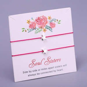 Mère fille grand-mère petite-fille <span class=keywords><strong>tante</strong></span> âme soeur marraine arbre de vie Pinky promesse boussole coeur étoiles bracelet à breloques - Product Image 1