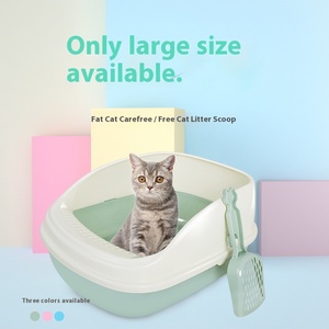 Großhandel Katze Katzen toilette Möbel Easy - Clean Katze Katzen toilette Kunststoff rosa blau Katze Katzen toilette mit Schaufel - Product Image 4