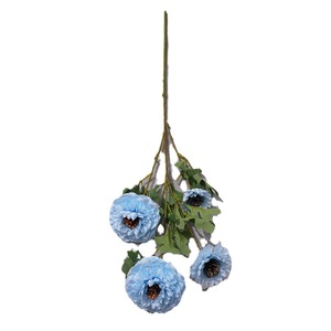 Bouquet de fleurs artificielles en soie Yixuan à 4 têtes de camélias, décorations de mariage réalistes - Product Image 5
