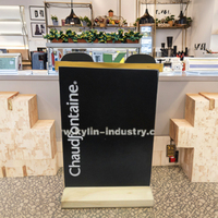Support de table en bois taille A6 support de menu avec craie