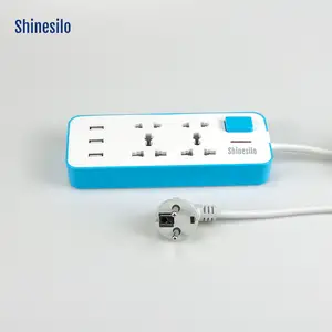 Thailand the Philippines 3 meter cable CCA durable power strip extension board extension cord with USB China direct manufacturer