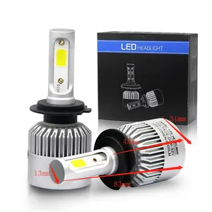 S2 Automobile LED Headlight Super Bright White Light 72W 8000 Lumen H1 H3 H4 H7 H11 9004 9007 H13 Car LED Headlight Bulb For Car