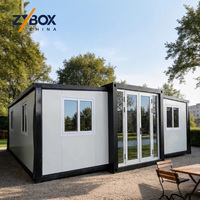 Casa contenedor expandible urbana ZYBOX lista para enviar, casa prefabricada modular expandible para unidad de oficina y vivienda moderna