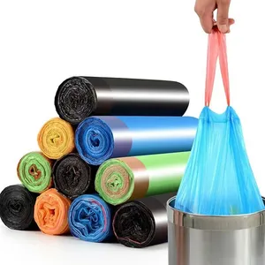 Biodegradable Bags Eco Friendly Garbage Bags Wholesale Drawstring Plastic Bags Rolls With Logos On Sale