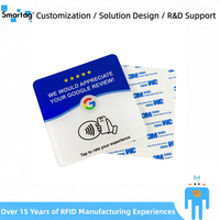 Individueller Logodruck 120MM NFC-Tag Social Media Acryl-Karte Google-Bewertung NFC PVC-Karte Original-Chip Kompatibel mit Allen Smartphones
