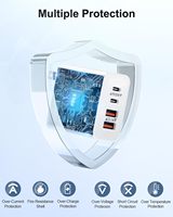 Chargeur mural rapide 100W PD 3.0 Type-C USB avec design pliable pour ordinateurs portables 13/14/15 pouces et compatibilité écouteurs