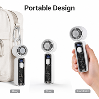 Ventilateur portable haute vitesse 100 vitesses, rechargeable et léger, idéal pour la salle de sport et le camping
