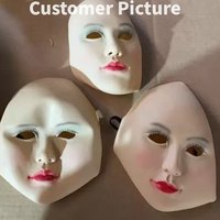 Acheter HLC Halloween Maquillage Ball Fun Party Masque Réaliste Femme Latex Masque Visage Prank Femme Visage Latex Masque Fabricant Chine