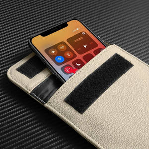 Funda Protectora para Teléfono Celular con Bloqueo RFID de Cuero PU, Bloqueo de Señal EMI/RF, Bloqueo de GPS, Anti-Espionaje/Rastreo, Bolsa Faraday para <span class=keywords><strong>iPhone</strong></span>/Samsung 5G - Product Image 3