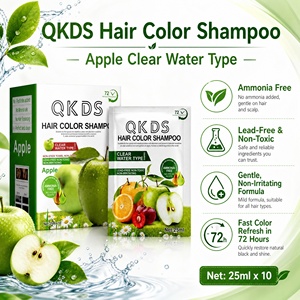 <span class=keywords><strong>Coloration</strong></span> rapide QKDS en stock, produit très vendu en e-commerce, <span class=keywords><strong>coloration</strong></span> capillaire liquide <span class=keywords><strong>semi</strong></span>-<span class=keywords><strong>permanente</strong></span>, sans ammoniaque, nourrissante, <span class=keywords><strong>bio</strong></span>, à la pomme. - Product Image 1