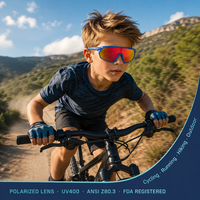 Dernières Tendances : Lunettes de Soleil Polarisées pour Enfants en Nylon Léger, Souple et Doux, Protection UV Photochromique CE, Semi-Cerclées, Idéales pour la Course