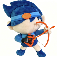Peluche d'archer de dessin animé personnalisée au design original, jouet en peluche soigneusement conçu avec accessoires pour cadeaux promotionnels de marque