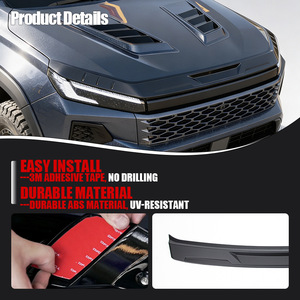 For 2026+ for Hilux for Pro <strong>Engine</strong> Hood Decorative Cover Stone Guard Spoiler Accessory Bright Black/<strong>Matte</strong> Black 3-Piece - Product Image 4