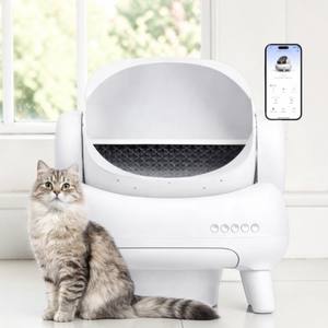 Bac à litière intelligent pour chats de toutes âges, grande capacité 65L, design ouvert, nettoyage automatique, facile à nettoyer, contrôle des odeurs, WIFI intelligent 2.4G - Product Image 1
