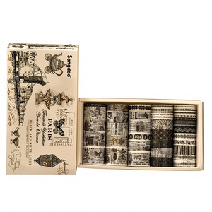 Set de Cintas Decorativas Washi de la Colección Chronicle, 36 Unidades, Estilo Retro, Hecho en China, para Productos Transfronterizos - Product Image 1