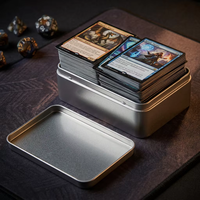 Boîte en fer rectangulaire personnalisée avec logo pour vente en gros – Conteneur de jeu Escape Room haut de gamme, étui métallique durable pour kit mystère et jeux de cartes