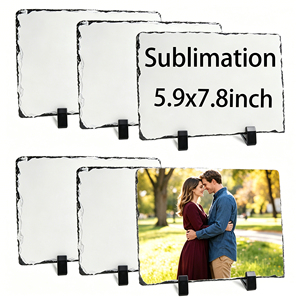 Stock entrepôt US, vente en gros de supports vierges pour sublimation, sous-verres en ardoise et pierre personnalisables avec photo, pour artisanat DIY - Product Image 1