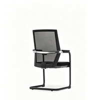 Silla de Oficina Ergonómica con Respaldo en Forma de Arco y Soporte Lumbar Ajustable para Recepción y Trabajo en Computadora