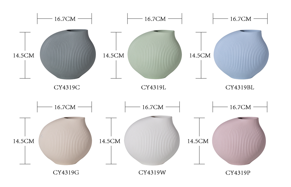 ceramic vase set decorative vases modern nordic style art deco textured pampas grass flowers for home for living room tabletop decor