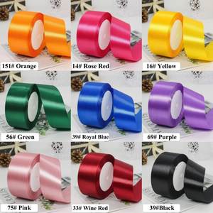 Gift Packaging <b>Wide</b> Solid Color Silk <b>Ribbon</b> Roll Single Face Custom Olive Green 2.5cm Eco-friendly Waterproof for Flower Gift - Product Image 3